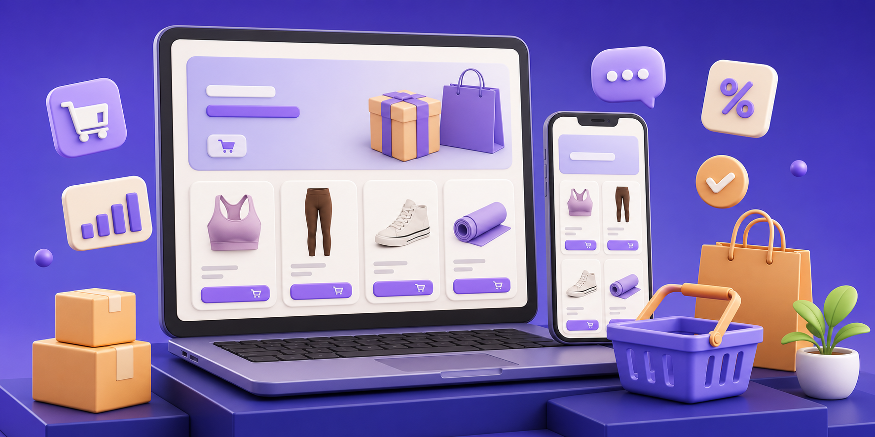 Connected ecommerce storefront for selling products
